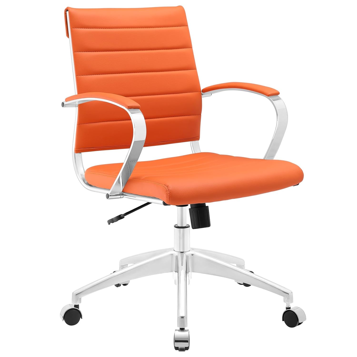 Task Chair Mid Back - Geribbelde ergonomische bureaustoel met middelhoge rugleuning,