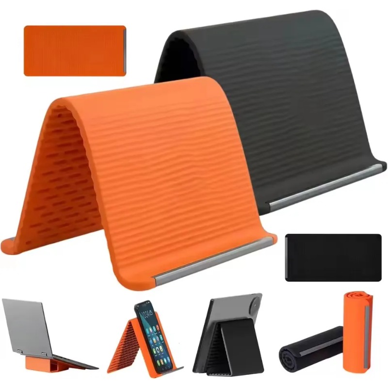Adjustable Laptop Table - Flexibele opvouwbare siliconen telefoonhouder, draagbare verstelbare