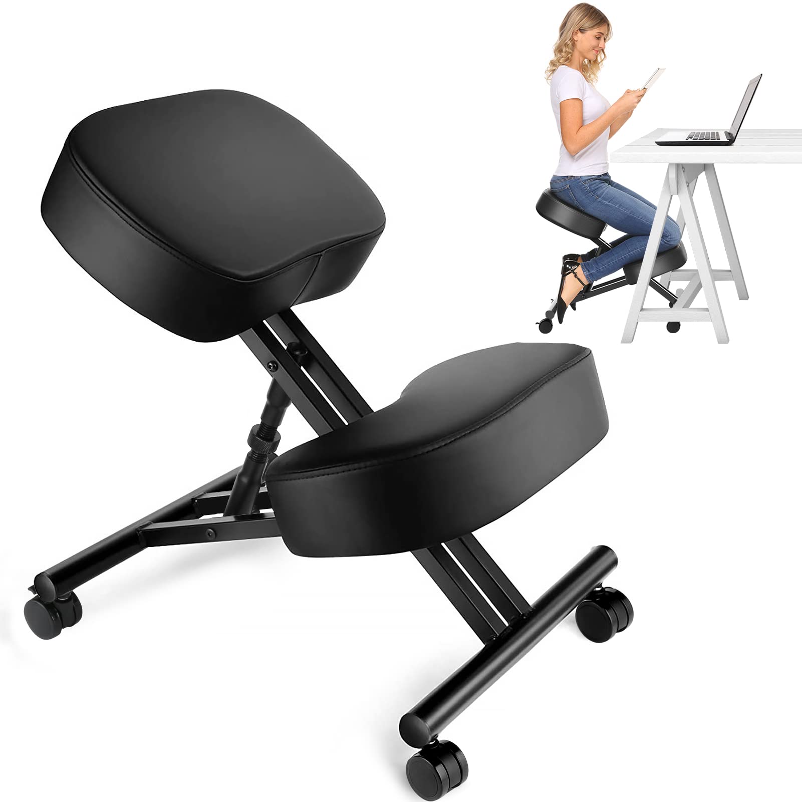 Office Furniture Home - Ergonomische knielstoel voor kantoor, verstelbare kruk