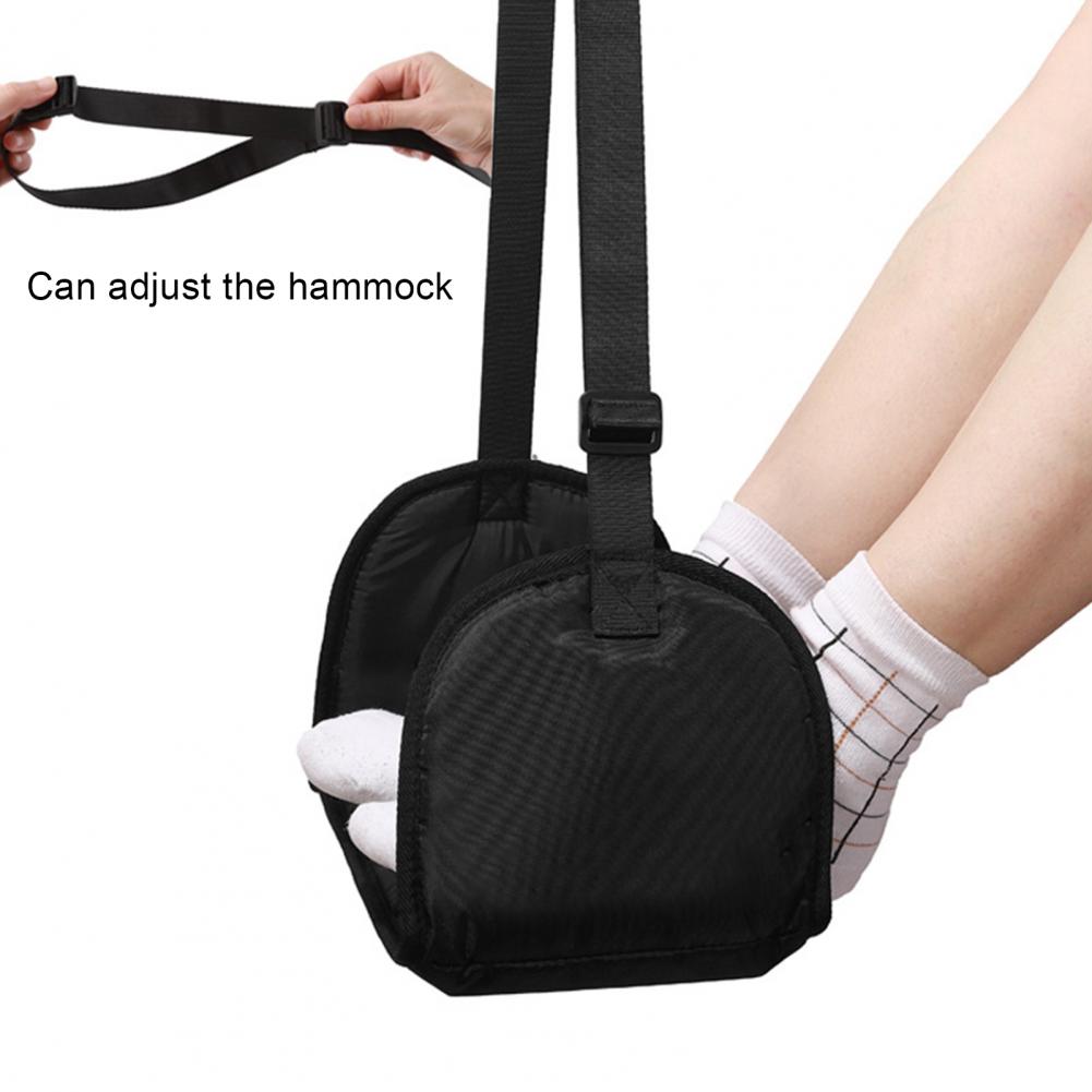 Under Desk Hammock - Vliegtuigvoetenhangmat, in lengte verstelbaar platform, voetensteun