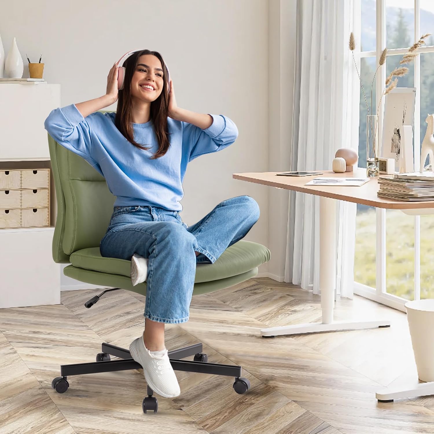 Armloze bureaustoel met wielen - Task Chair Mid Back recensie en prijs