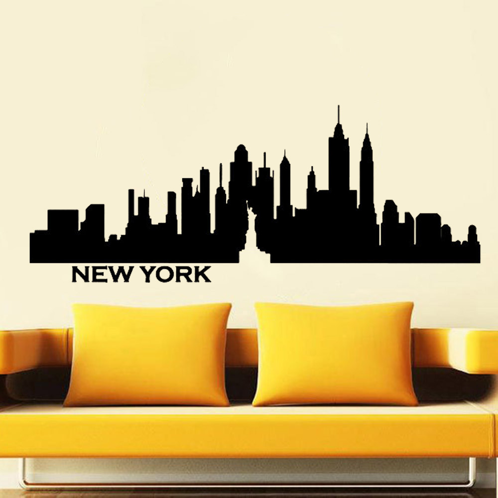 New York City Muurtattoo Skyli - Office Furniture York recensie en prijs
