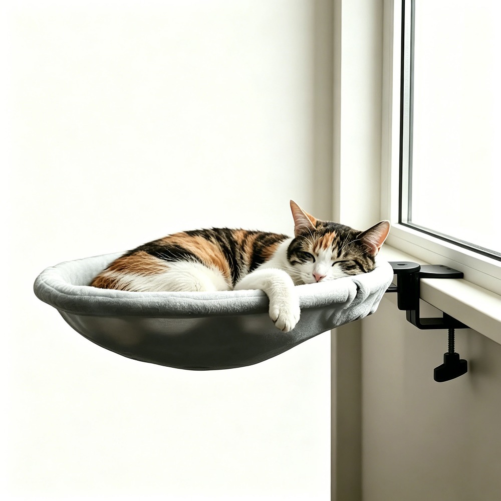 Verstelbaar kattenbed voor op  - Under Desk Hammock recensie en prijs