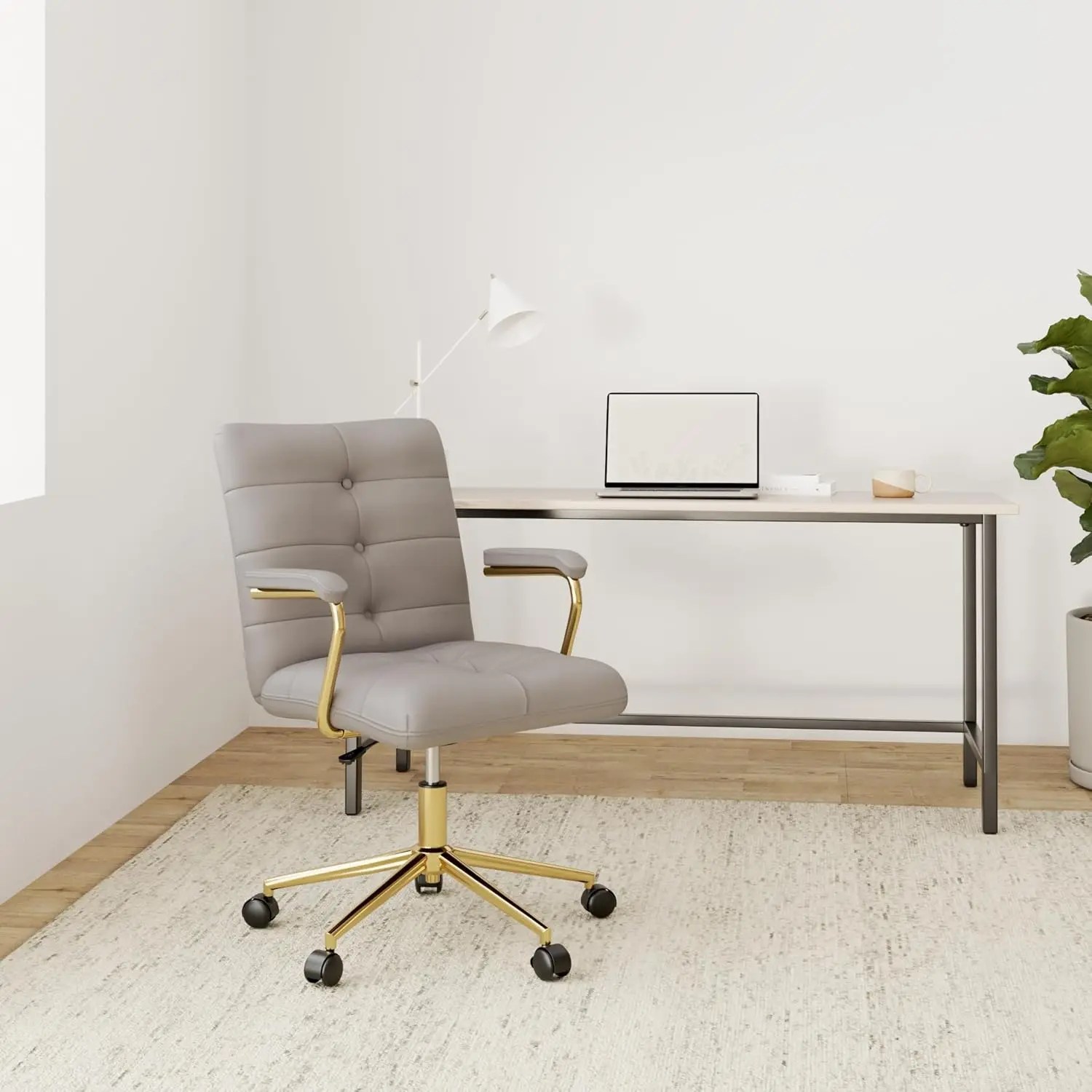 Fluwelen bureaustoel voor thui - Task Chair Mid Back recensie en prijs